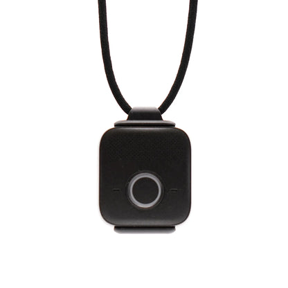 Belle W on a lanyard